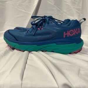 Hoka Vibrant Blue and Teal Sneakers